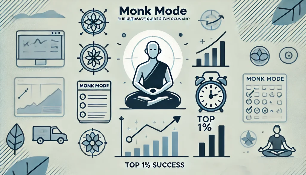「人生激変！モンクモード (Monk Mode)」TOP1％の成功者だけが実践！集中力と生産性を高める最強の実践ガイド